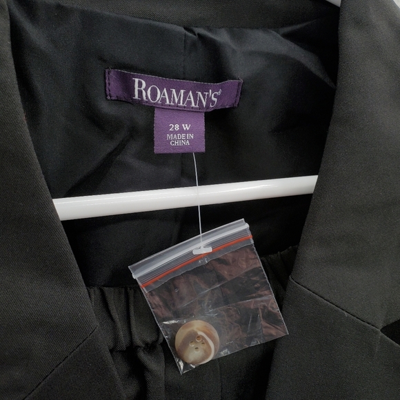 Roaman's Blazer And Skirt Set Womens Plus Size 28W Black - Picture 7 of 11